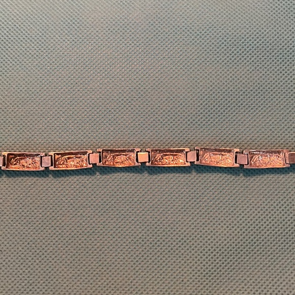 Panther Sterling 7.5” Silver Articulated Chain Bracelet - Picture 3 of 5